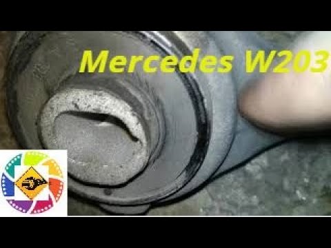 Видео: Mercedes  Benz W203 замена передних сайлент блоков ( бушов)