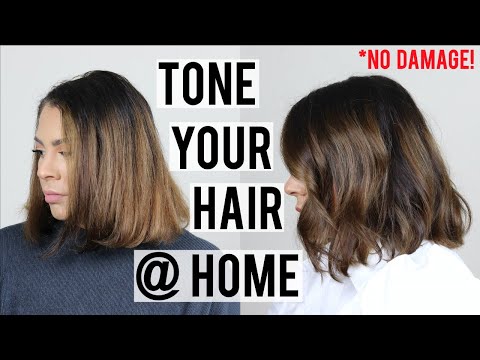 Видео: КАК ЗАТОНИРОВАТЬ ВОЛОСЫ ДОМА БЕЗ ПОВРЕЖДЕНИЯ | УБРАТЬ МЕЛАДИНЫ И ОСВЕЖИТЬ ЦВЕТ