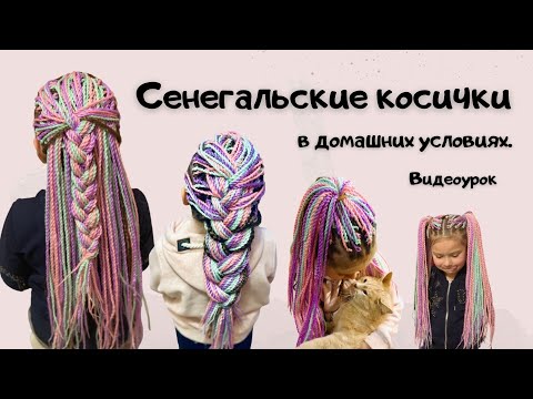Видео: Афрокосы. Сенегальские косички через брейды, как плести?