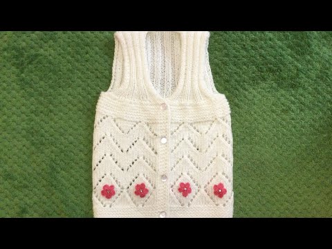 Видео: ДЕТСКИЙ  ЖИЛЕТ  СПИЦАМИ ( единым  полотном) на русском языке 🧶🧶🧶