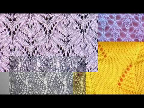 Видео: Чудесные  АЖУРНЫЕ узоры спицами со схемами. Вязание Knitting Knitted Diy