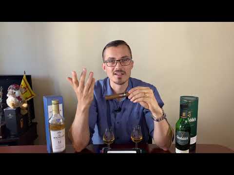 Видео: Macallan 12 vs. Glenfiddich 12 vs. Cigar. Дегустация виски и сигары