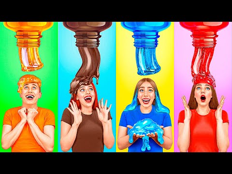 Видео: Мармеладная еда vs Настоящая еда vs Шоколадная еда Челлендж | Эпичная Битва с Едой от Friendly DO