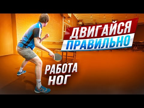 Видео: Двигайся правильно. Работа ног. #tabletennis #footwork #настольныйтеннис