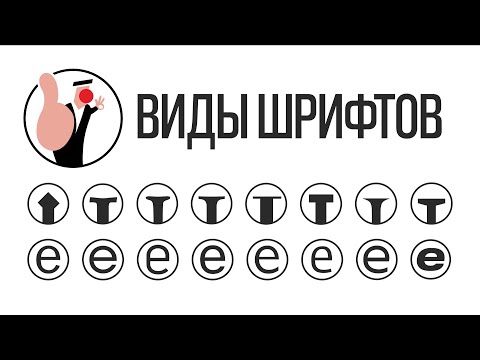 Видео: Типографика. Виды гарнитур (шрифтов). Детальный разбор.