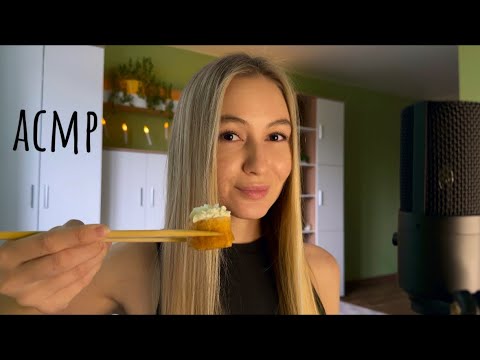 Видео: АСМР итинг роллов 🍣 ASMR eating🍱