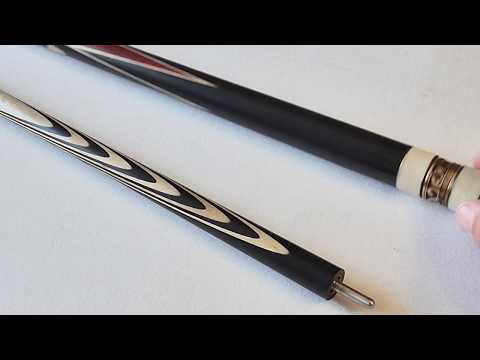 Видео: Бильярдный кий Николаенко 5х7 черный граб billiard-mag.com
