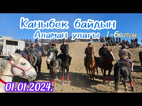 Видео: Каныбек байдын аламан улагы. 1-бөлүм 01.01.2024. Ала-Бука району 1-Май айылы.