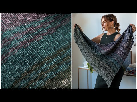 Видео: Как связать крючком шаль Cesta для начинающих | Простое пошаговое руководство по вязанию крючком