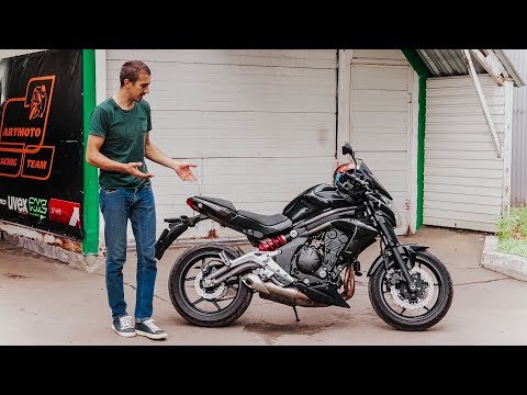 Видео: Собрал, завел Ерша и прокатился | Kawasaki Er-6 обрыв клапана