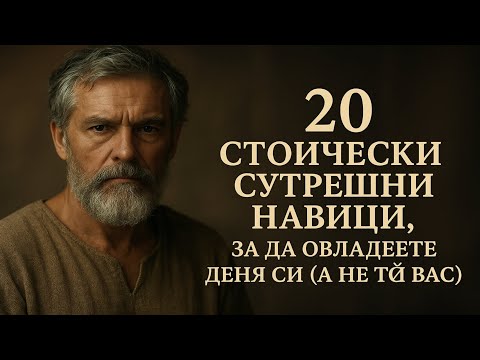 Видео: 20 СТОИЧЕСКИ СУТРЕШНИ НАВИЦИ, ЗА ДА ОВЛАДЕЕТЕ ДЕНЯ СИ (А НЕ ТОЙ ВАС)