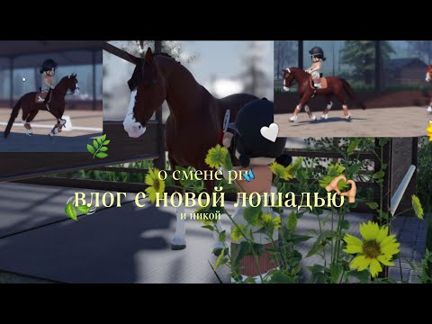 Видео: влог с новой лошадью и никой!🎀 / rp / strideway /