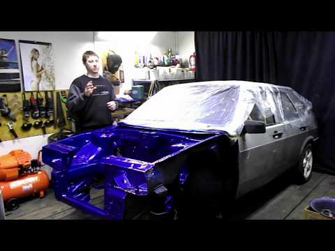 Видео: Покраска подкапотки ваз 2109 новый цвет