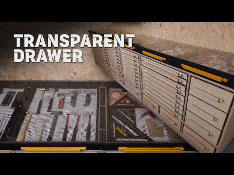 Видео: Прозрачный ящик для часто используемых инструментов / DIY