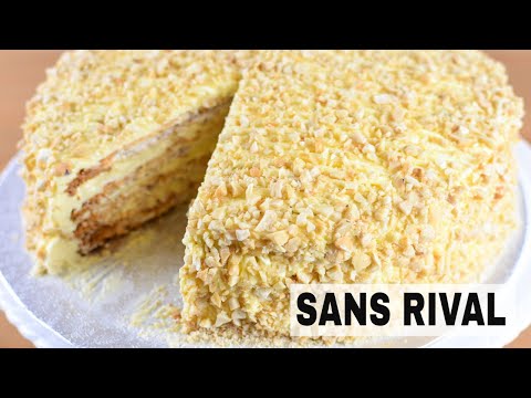 Видео: Рецепт торта «Санс Ривал» | Как приготовить торт «Санс Ривал»