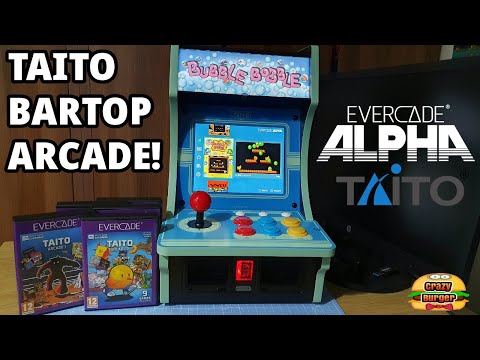 Видео: Evercade Alpha Taito™ Bartop Arcade — с Bubble Bobble, Puzzle Bobble, Space Invaders и многим дру...