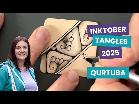 Видео: Inktober Tangles, день 23 | Как рисовать Куртубу