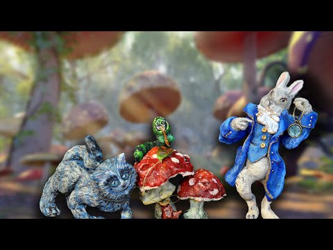 Видео: Чеширский кот и Кролик из Алисы в стране Чудес.