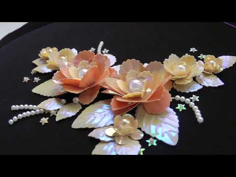 Видео: EMBROIDERY: ROSES of SEQUINS \ ВЫШИВКА: РОЗЫ ИЗ ПАЙЕТОК