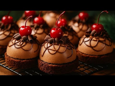 Видео: Рождество со вкусом вишни и шоколада – десерты, которые никого не оставят равнодушным! 🎄😋