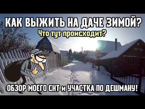 Видео: Что происходит в СНТ зимой? Обзор моего участка | Дача по дешману!