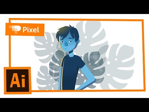 Видео: Учим рисовать в Adobe Illustrator | флет иллюстрация