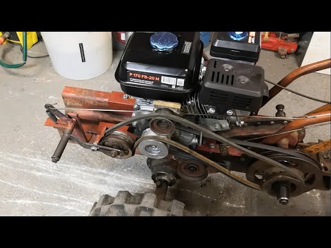 Видео: Мотоблок Урал, замена двигателя ЗИД на китайский Patriot 7 л.с.