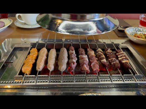 Видео: ШАШЛЫК в Самарканде . АвтоМАНГАЛ за вашим столом .