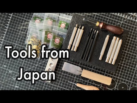 Видео: Инструмент для работы с кожей из Япониии от Oka factory.  Распаковка и первое впечатление.