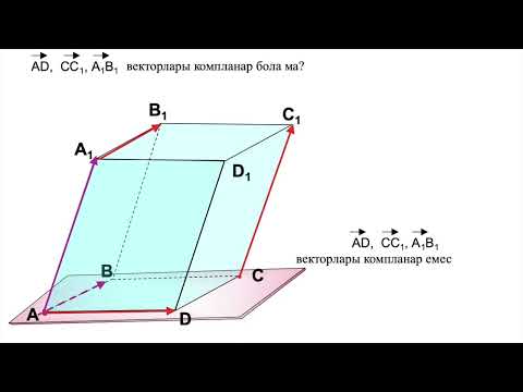 Видео: Коллинеар және компланар векторлар