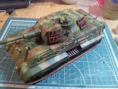 Видео: King Tiger (Zvezda) 35 scale...шаг 4