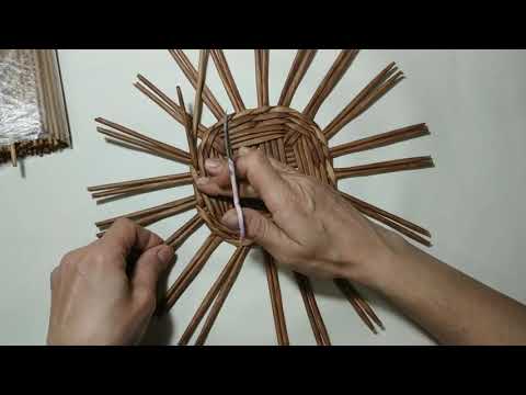 Видео: Часы из бумажной лозы. 1- часть.