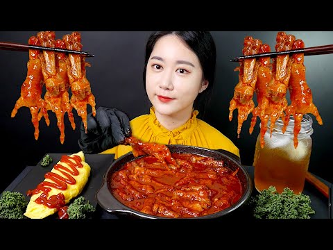 Видео: MUKBANG Вкусное сочетание! Острые Куриные Ножки и Сырный Омлет Real Sound MUKBANG | ASMR |