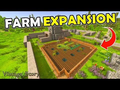 Видео: Расширение фермы в ночь Хэллоуина! — Vintage Story 1.21 (2025) — Эпизод 18