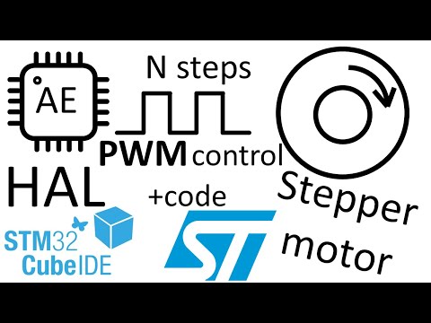 Видео: Шаговый двигатель. Управление ШИМ. Stm32 CubeIDE.