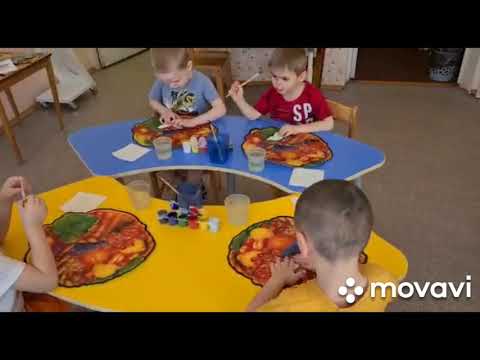 Видео: Открытое занятие по рисованию в средней группе № 11