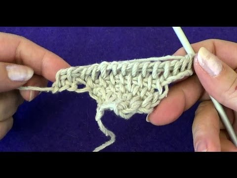 Видео: Прибавление петель в тунисском вязании