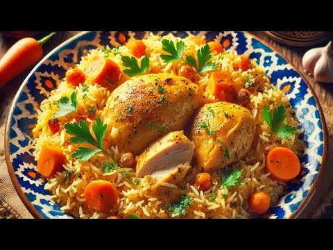 Видео: ПЛОВ ИЗ КУРИЦЫ С КУРДЮКОМ И С УЗБЕКСКОЙ МОРКОВЬЮ НА РИСЕ БАСМАТИ !!! PILAF OF CHICKEN !!!