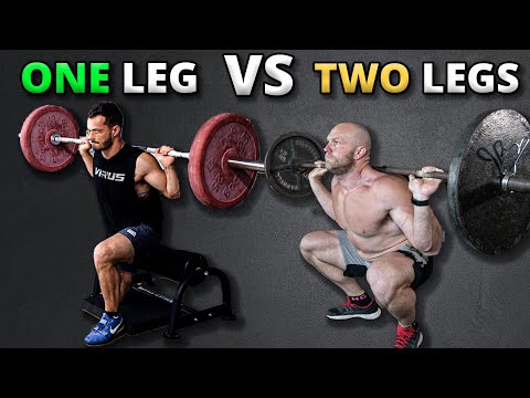 Видео: Приседания на одной ноге против приседаний со штангой на спине | Что выбрать?