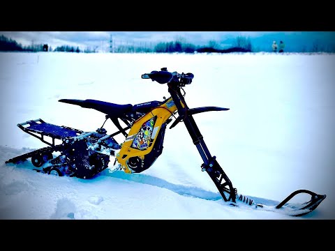Видео: Surron X на шипах или с гусеничным модулем, что лучше для зимы?