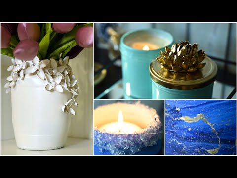 Видео: Красота из мусорного ведра!/ Идеи декора из стеклянных банок