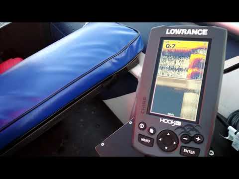 Видео: Эхолот Lowrance hook4x chirp в работе