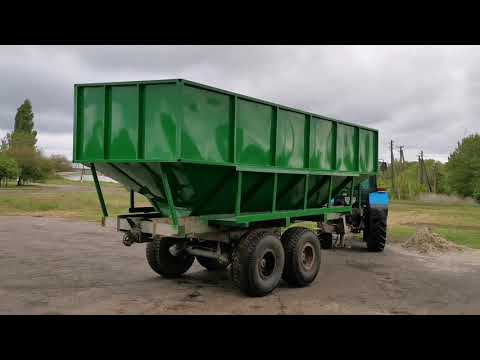 Видео: Перегрузчик зерна John Deere из простого ПТС - 9. Кобзаренко в восторге