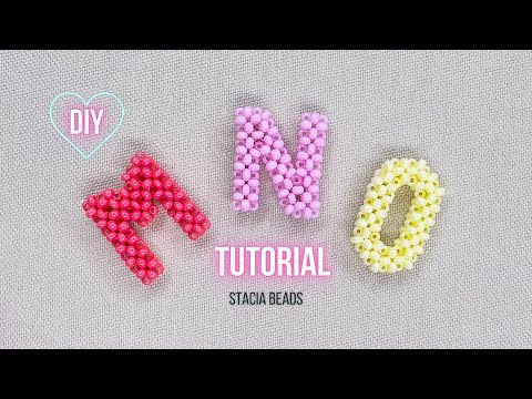 Видео: Буква M , N , O. Английский алфавит из бисера крестиком