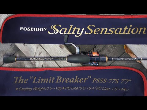 Видео: Спиннинг Evergreen Poseidon Salty Sensation PSSS-77S The "Limit Breaker". Обзор на окунёвой рыбалке