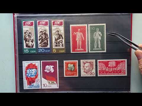 Видео: Альбом почтовых марок. Ленин. Большая подборка.