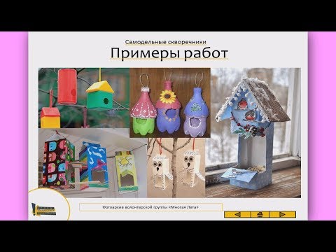 Видео: Делаем кормушки-скворечники для птиц с детьми. Мастер-класс для волонтеров