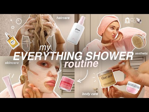 Видео: MY EVERYTHING SHOWER routine: уход за волосами, лицом и телом | моя полная ВАННАЯ РУТИНА