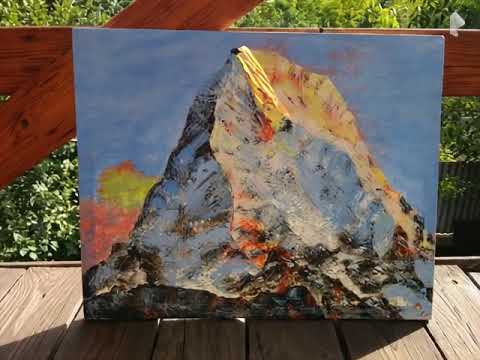 Видео: #ИИ #оживил картину #Эверест #art #беларусь #artist #painting #картина #нейросеть #ai #everest