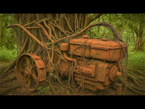 Видео: : Под 300-летним древним деревом – обнаружена старая машина // полностью восстановлена